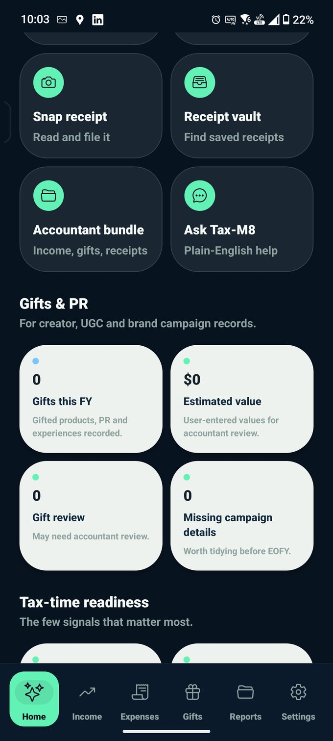 Quick actions