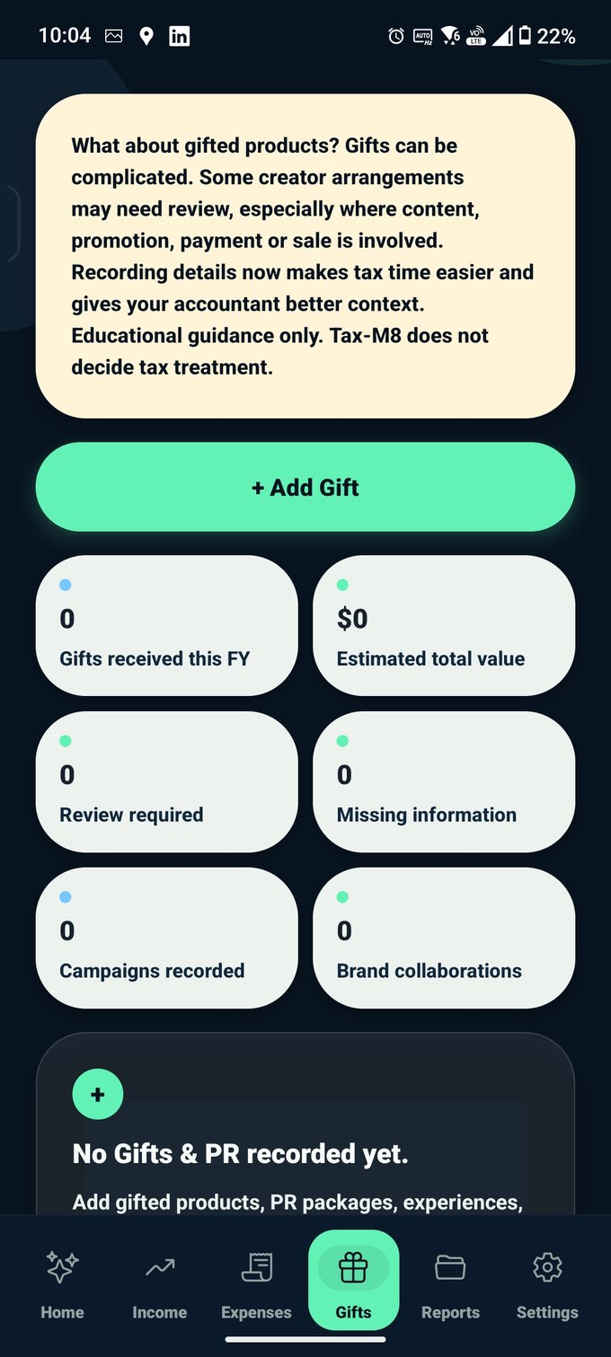 Gifts and PR tracking